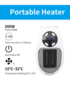 Wall Outlet Electric Heater