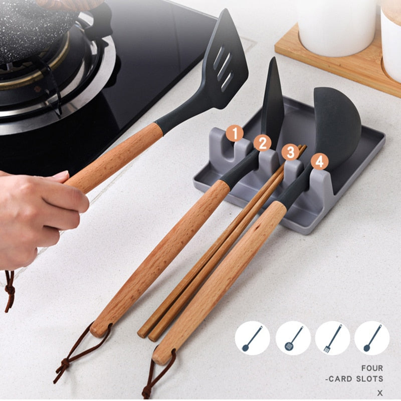 Utensil Rest - Multifunction Kitchen Spatula Rack