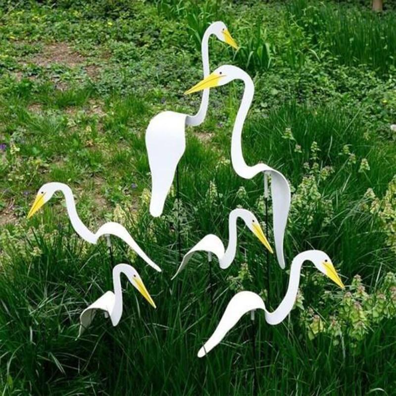 Swirling Flamingo - Dynamic Swirl Bird Garden Art