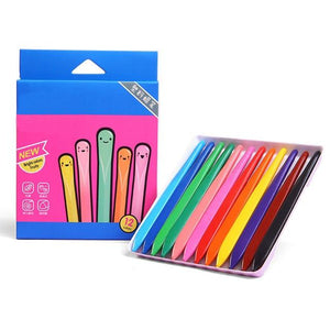 ColorCool - Durable Anti-Roll & Non-Sticky Triangle Crayon Set