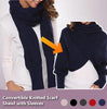 Convertible Knitted Scarf Shawl with Sleeves
